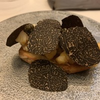 レストラン ラ フィネス - 大原の伊勢海老のタルティーヌ トリュフをのせたオープンサンド
