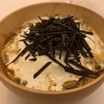 レストラン ラ フィネス - ビスクとホイップクリームのラーメン 刻み海苔の代わりにトリュフ