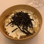 レストラン ラ フィネス - ビスクとホイップクリームのラーメン 刻み海苔の代わりにトリュフ