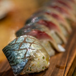 和食　七福神 - 2019.9 サバ寿司一本（1,500円）