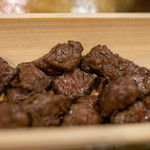 和食　七福神 - 2019.9 地物 牛肩ロースサイコロステーキ（1,500円）