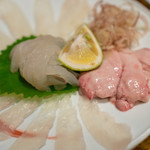 和食　七福神 - 2019.9 天草直送皮はぎの造り 肝付（2,000円～）