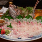 魚河岸 番屋 - 2019.9 真鯛姿造り（5,160円）