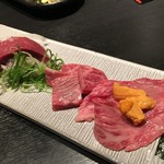 Yakiniku Juntei - 刺身盛り合わせ