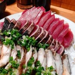 田中鮮魚店 - 鰹の刺身、鰹のたたき、ウツボのたたき