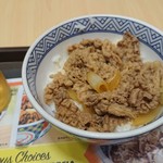 YOSHINOYA - 料理写真:1908_YOSHINOYA-吉野家- Kelapa Gading_R-PP Ori Aya@61,818Rp(牛丼(並)、唐揚げ、お茶)