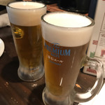 ビストロ ジドリーノ - 乾杯のビール
