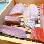 浅草じゅうろく - 手前出水の鯵