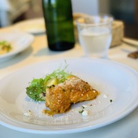 イタリア料理 リストランテ フィッシュボーン - すだち鶏のソテーピッツァイオーラソース、クスクス添え