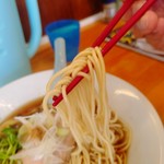 らーめん食堂 ゆうき屋 - 【2019.9.15(日)】醤油らーめん(並盛・150g)750円の麺