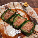 鳥茂 - ピーマン肉詰め