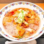 虎渓山パーキングエリア(上り線)　スナックコーナー - 鶏ちゃんラーメン