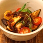 東白庵かりべ - 野菜と豆腐の揚げだし ちり酢がけ