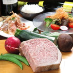 [No.1 in satisfaction] Carefully selected Japanese black beef loin Steak Japanese set lunch (large 120g)