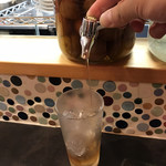 おばんざい のみねえ - 自家製梅酒をいただいてみました