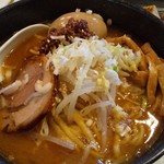 麺屋 誉 - 味噌ラーメン  麺大盛  味玉付