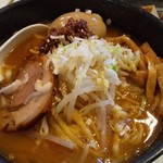 麺屋 誉 - 味噌ラーメン  麺大盛  味玉付