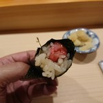 鮨 あらい - 中落ち手巻き