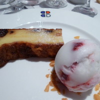 ブラッスリー ポール・ボキューズ 大丸東京 - ファーブルトンとヨーグルトとカシスのソルベ