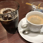 文化洋食店 - アイスコーヒーが美味しかった！ホットコーヒーは淹れたての、飲みやすいコーヒーでした