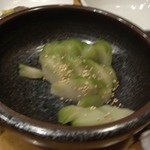 魚金 - 最後に出されたザーサイ