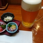 Shunsaikyoudoryouri Ichiryuu - 突き出しとビール