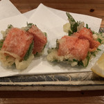 葵 - 明太子と大葉の天ぷら