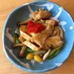 中国精進料理 凛林 - 豚ロース肉と竹の子の辛味炒め