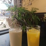 たい焼きカフェ ゲンキタイ - カフェオレ&オレンジ