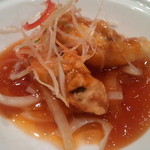 萬珍軒 - ふぐ揚げの甘酢煮