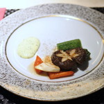 鉄板焼き ステーキ 湛山 - 秋野菜