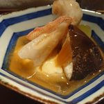 もと井 - キンキ、豆腐、椎茸、冬瓜に餡がけ