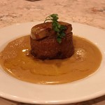 カッチャトーレ - 炙りフォアグラと焼きボルチーニのリゾット