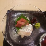 Nihonbashi Unagi Isesada - 店長おすすめ膳　お造りアップ