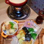 全席個室 Umeko之家 郡山站前店 - ラスクみたいなパンのチーズフォンデュ