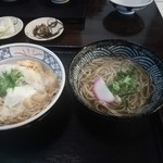 Menkui - 丼物セット（天とじ丼＆ミニそば・７００円）