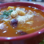 カフェ イチカ - ぎっしり野菜入り、濃厚なトマトスープ