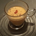 chez Fujii - カボチャ冷製　生ハムとクルトン