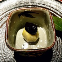 赤坂 渡なべ - 先付けはいちじくのふろふきにゴマ味噌