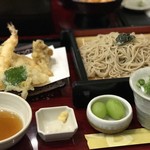 家族亭 - 太刀魚の天ぷらざるセット