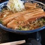 紺のれん - ねぎ豚ラーメン大盛り(900円)