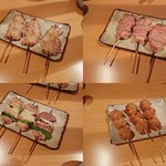 串焼とこころ 克 - 料理写真:おまかせ8本①