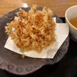 紗羅餐 - 蕎麦セットの桜海老のかき揚げ