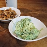 大甚 - 1908茎わかめマヨネーズ和え。山葵の風味が聞いてうまい