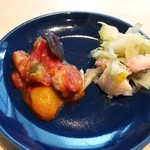 トーキョーベーカーズキッチン - 菜園野菜のカポナータ、タコとセロリのマリネ