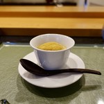 群来膳 - ［2019/08］酒肴⑨ 小樽産むらさきうにの茶碗蒸し