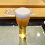 群来膳 - ［2019/08］生ビール・サッポロクラッシック。この他、日本酒を４種類ほどいただきました。