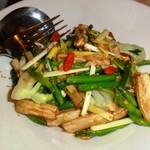 中国麺飯 勇 - 五種中国野菜のフライドガーリック炒め