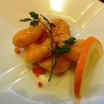 中国麺飯 勇 - 海老のオレンジソース。中華だよね？