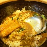 中国麺飯 勇 - 残りにご飯投入。
